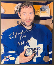 Load image into Gallery viewer, Ed Belfour Autographed Toronto Maple Leafs NHL Hockey Photo Signed 448 Wins JSA
