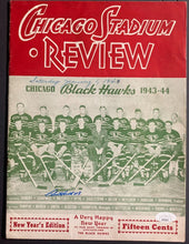 Load image into Gallery viewer, 1944 Chicago Blackhawks Program Autographed Signed Clint Smith JSA NHL Hockey
