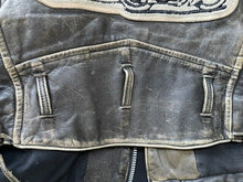 Load image into Gallery viewer, 1990s Indian Distressed Leather Motorcycle Jacket w/Large Back Patches M Vintage

