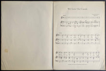 Load image into Gallery viewer, 1954 We Love Our Canada Signed Eddie Foley Autographed Sheet Music Vintage Song
