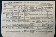 Load image into Gallery viewer, 1935 Rochester Red Wings Vs Toronto Maple Leafs Baseball Program Ike Boone
