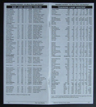 Load image into Gallery viewer, 2000 Official San Jose Sharks Training Camp Guide NHL Hockey Vintage
