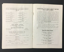 Load image into Gallery viewer, 1927 Rhode Island Reds vs Quebec Beavers Hockey Program Canadian American League
