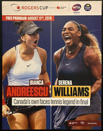 2019 Canadian Open Champion Tennis Program Bianca Andreescu Serena Williams