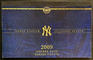 2009 MLB Baseball New York Yankees Full Ticket Book Yankee Stadium First Season