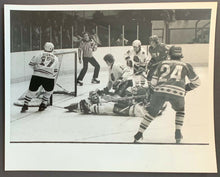 Load image into Gallery viewer, 1979 Ken Dryden Makes The Save Action Photo Vs Russia Save Marcel Dionne NHL
