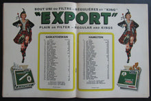 Load image into Gallery viewer, 1967 Lansdowne Park Grey Cup Program + Ticket Tiger Cats vs Sask Roughriders CFL
