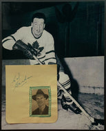 Cal Gardner Photo + Autograph Signature Toronto Maple Leafs Hockey NHL Vintage