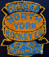 Load image into Gallery viewer, 1962-1963 Midget Hockey League Champions Vintage Patch North York Ontario Crest
