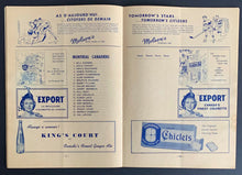 Load image into Gallery viewer, 1949 Montreal Forum Hockey Program Canadiens vs New York Rangers Maurice Richard

