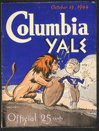1944 NCAA College Football Program Columbia Lions vs Yale Bulldogs Eisenhower
