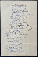 1956 Signed x15 Sports Dinner Program Jackie Robinson Autographed MLB JSA LOA