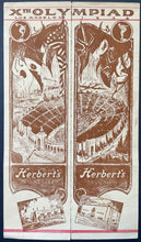 Load image into Gallery viewer, 1932 Los Angeles Summer Olympics Themed Menu Herbert&#39;s Drive-In Historical VTG
