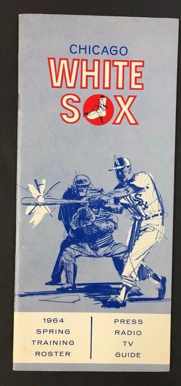 1964 Chicago White Sox Baseball Spring Training Guide Dave Debusschere In Lineup