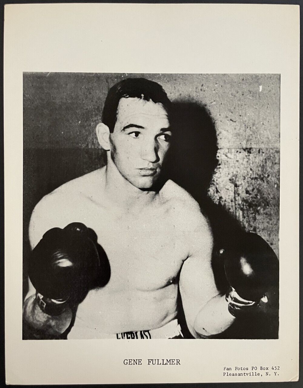 1960's Gene Fullmer Champion Boxer Vintage Photo Fan Issued Blank Back