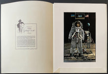 Load image into Gallery viewer, 1969 St.Louis Blues Oversized Outer Space Christmas Card + Moon Landing Photo
