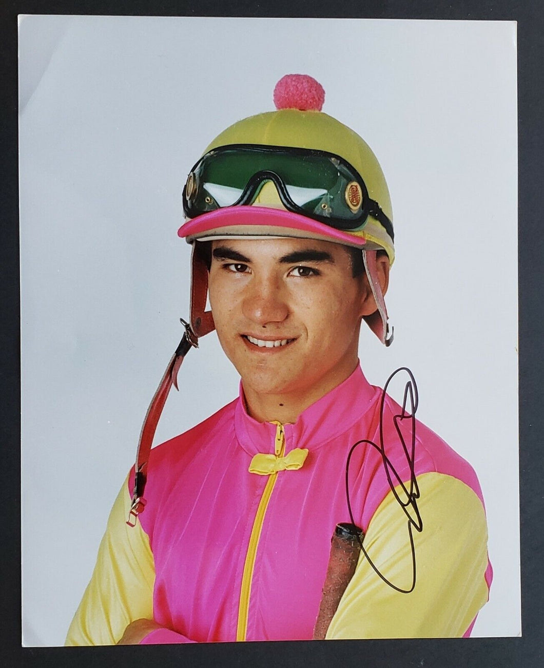 Champion Horse Jockey Corey Nakatani Autographed Photo Vintage Racing 8x10