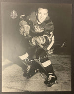 Norm Ullman Autographed Detroit Red Wings NHL Hockey Photo Signed