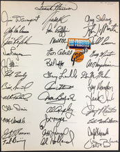 Load image into Gallery viewer, 1981 San Francisco Giants Team Signed Illustration Board x37 Autographed HOFers

