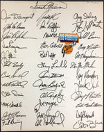 1981 San Francisco Giants Team Signed Illustration Board x37 Autographed HOFers