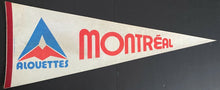 Load image into Gallery viewer, 1975 CFL Football Montreal Alouettes Full Size 30&quot; Pennant Flag Vintage Logo
