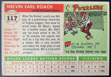 Load image into Gallery viewer, 1955 Topps Baseball #117 Mel Roach Milwaukee Braves Vintage MLB Card
