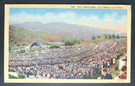 1930's Hollywood Bowl California Music Concerts Unposted Postcard  Vintage