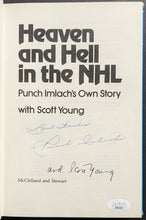 Load image into Gallery viewer, Punch Imlach Autographed Hardcover Book "Heaven And Hell In The NHL" Signed JSA
