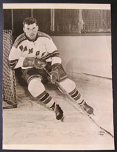 Load image into Gallery viewer, Circa 1955 NHL New York Rangers Defenceman Jack Evans Type 1 Photo
