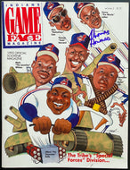 1992 Cleveland Indians Baseball Program Thomas Howard Autographed Signed Cover