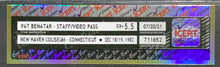 Load image into Gallery viewer, 1982 Pat Benatar Staff/Video Pass New Haven Coliseum Graded 5.5 icert Vintage
