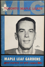 Load image into Gallery viewer, 1960 Toronto Maple Leafs Hockey Program Maple Leaf Gardens Gordie Howe NHL VTG
