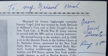 Load image into Gallery viewer, Autographed New Jersey Boxing Hall of Fame 10th Anniversary Program Signed VTG
