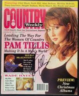 1995 Pam Tillis Signed Country Weekly Magazine American Country Music Actor Auto