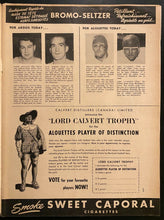 Load image into Gallery viewer, 1949 CFL Football Vintage Program Montreal Alouettes vs Toronto Argonauts Vtg
