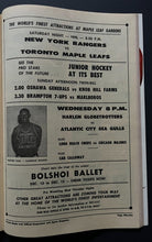 Load image into Gallery viewer, 1962 Maple Leaf Gardens Hockey Program Soviet Nationals vs Junior All Star Team
