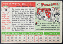 Load image into Gallery viewer, 1955 Topps Baseball #8 Hal Smith Baltimore Orioles MLB Sports Card
