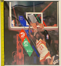 Load image into Gallery viewer, 1994 Original Artwork for NBA Basketball Program Dominique Wilkins Atlanta Hawks
