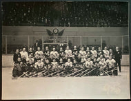 1934 Ace Bailey Benefit All Star Game Hockey Team Photo Maple Leaf Gardens VTG