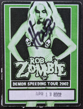 Load image into Gallery viewer, Autographed Signed Rob Zombie Photo + Backstage Pass Demon Speeding Tour VTG
