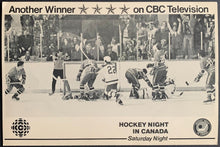Load image into Gallery viewer, 1970&#39;s Hockey Night In Canada Promo Card Autographed Brian McFarlane NHL Hockey
