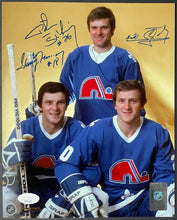 Load image into Gallery viewer, Peter Anton Marian Stastny Brothers Signed Nordiques NHL Photo Autographed JSA
