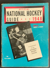 Load image into Gallery viewer, 1948 Hendy Hockey Guide Book Maurice Richard Cover NHL Vintage Sports
