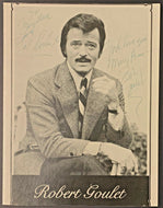 1980's Dunes Hotel + Country Club Casino Dinner Menu Autographed Robert Goulet