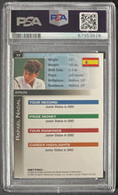Load image into Gallery viewer, 2003 NetPro #77 Rafael Nadal International Series PSA 9 MINT Tennis Card

