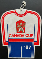 1987 Canada Cup Hockey Tournament Czechoslovakian Cloth Banner