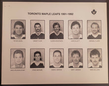 Load image into Gallery viewer, 1991 - 1992 NHL Toronto Maple Leafs Team Issued Photo Set Peter Zezel Todd Gill
