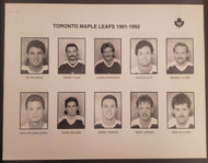 1991 - 1992 NHL Toronto Maple Leafs Team Issued Photo Set Peter Zezel Todd Gill