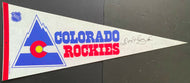 Vintage 1970's Colorado Rockies Don Cherry Signed Autographed Full Size Pennant