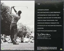 Load image into Gallery viewer, 2004 Tiger Woods Autographed Upper Deck SP Signature Golf Signed Limited Edition
